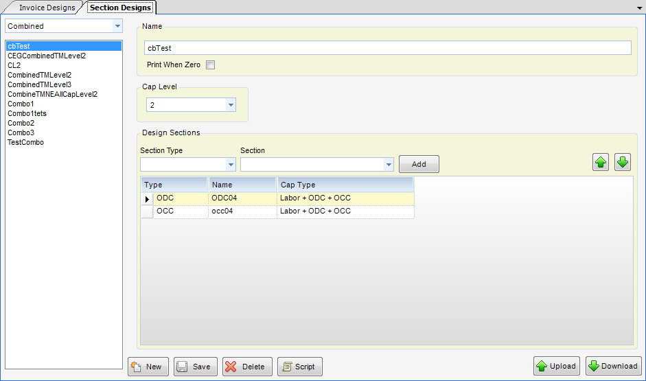 InvoiceSections_Combo
