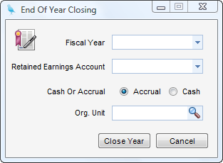 End of Year Closing