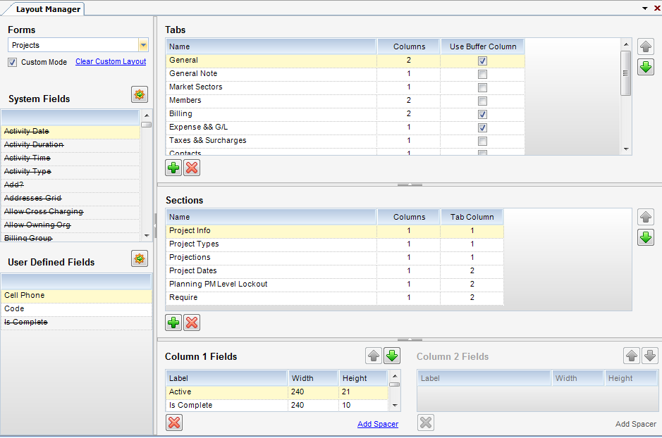 Layout Manager