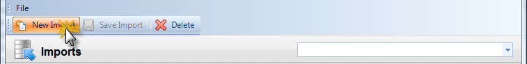 Creating a New Import